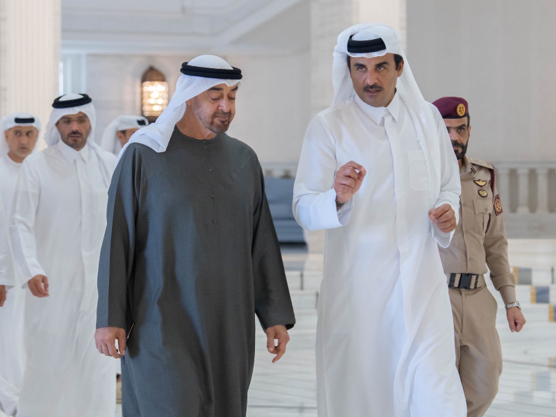 Web_Photo_Editor-10-1 قطر والإمارات: تضامن ضد الهجوم الإسرائيلي وتعزيز الأخوة الخليجية