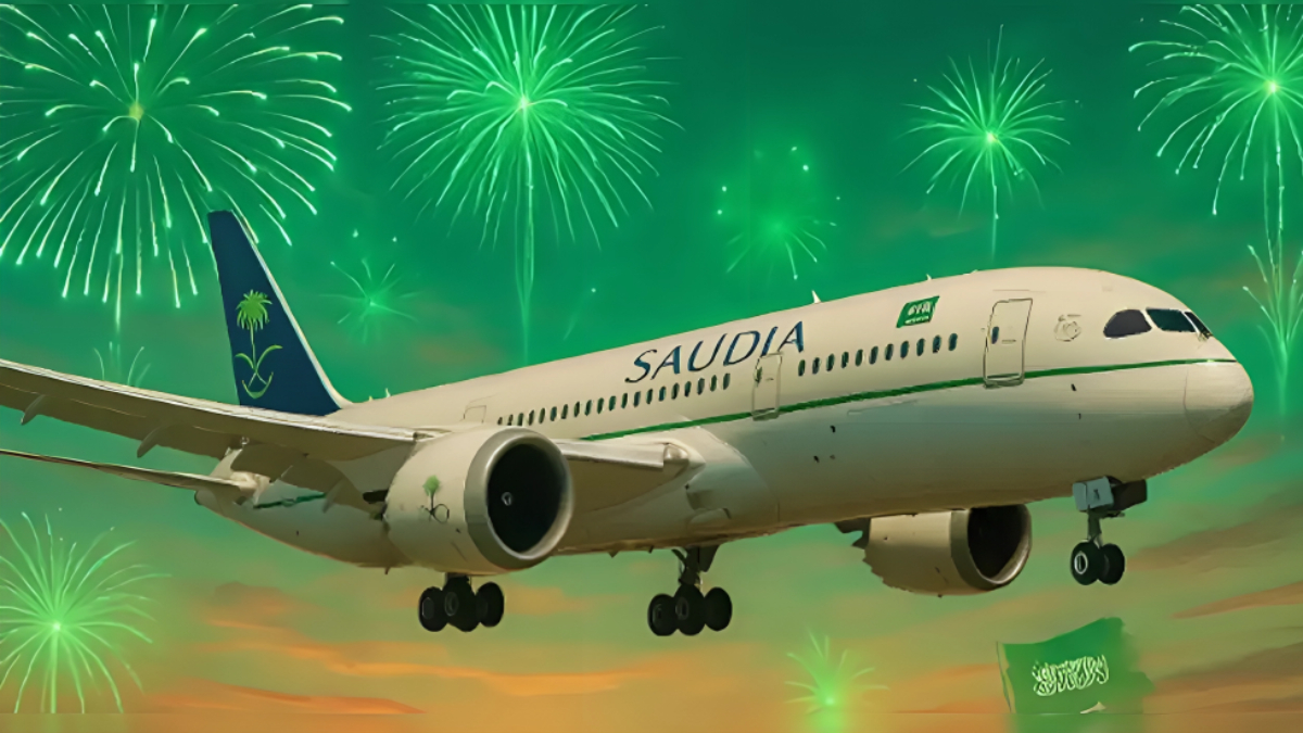 عرض الخطوط السعودية لـ"اليوم الوطني 95": سفر داخلي بأسعار رمزية واحتفال بالهوية